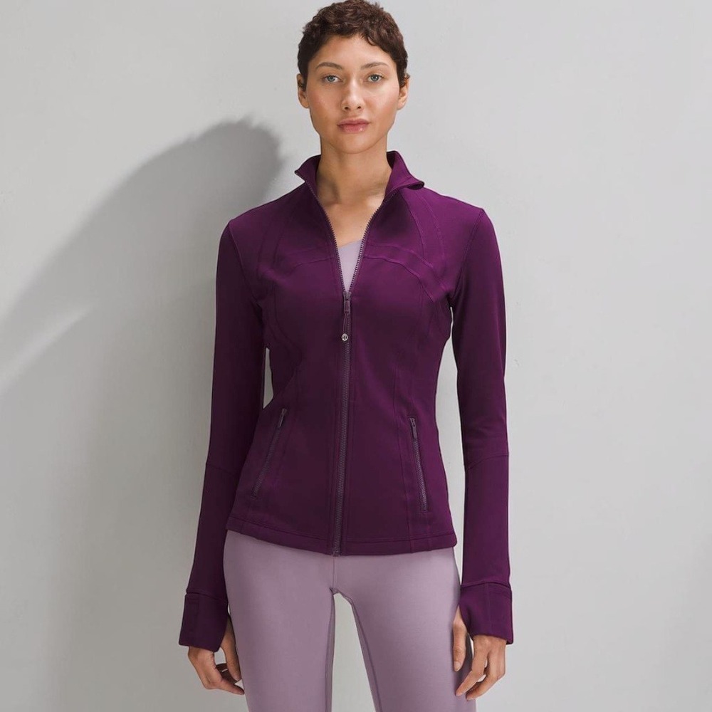 Lululemon Define Jacket Sz 10 Dramatic Magenta Luon - Picture 11 of 13